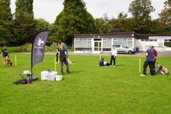 Photograph of Lisa of Nimbus Dogs running a Dog Training Workshop in Ewell, Epsom, Surrey